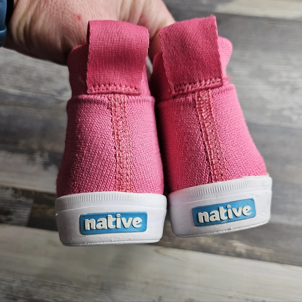 Native Shoes Jefferson Hydroknit Toddler Boots Pink Size 7